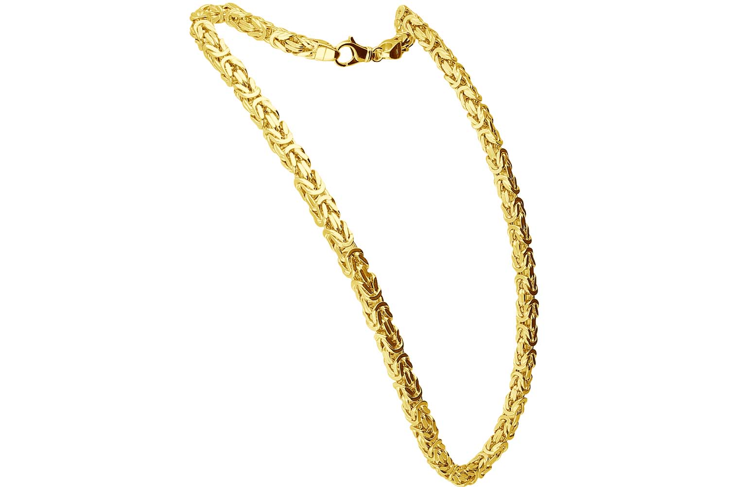 925er Silber Königskette rhodiniert / vergoldet von Piercingline